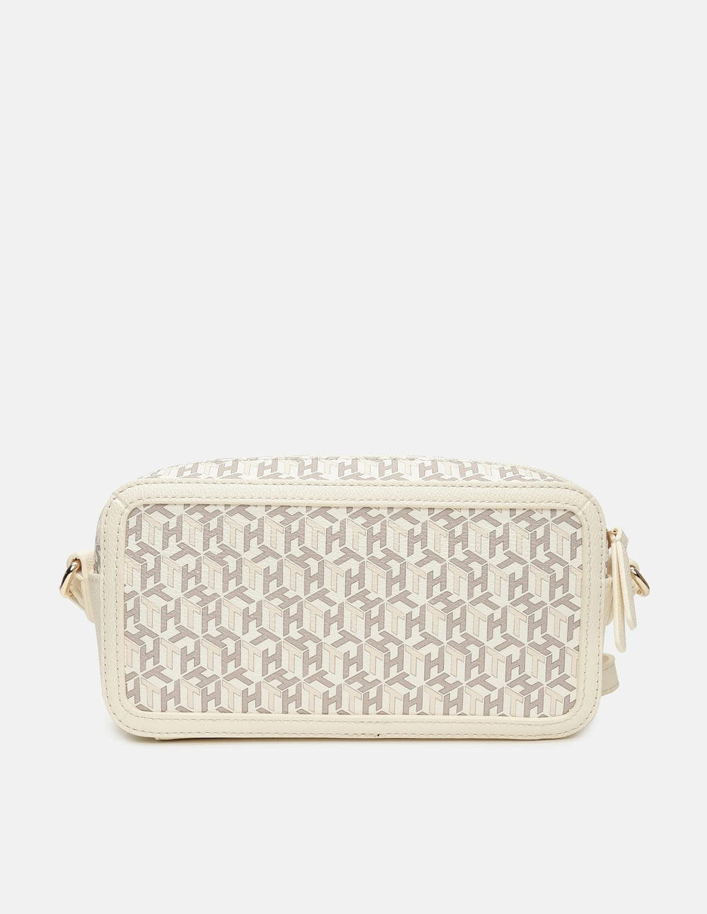 Tommy Hilfiger Logo Off-White Polyurethane Sling Bag