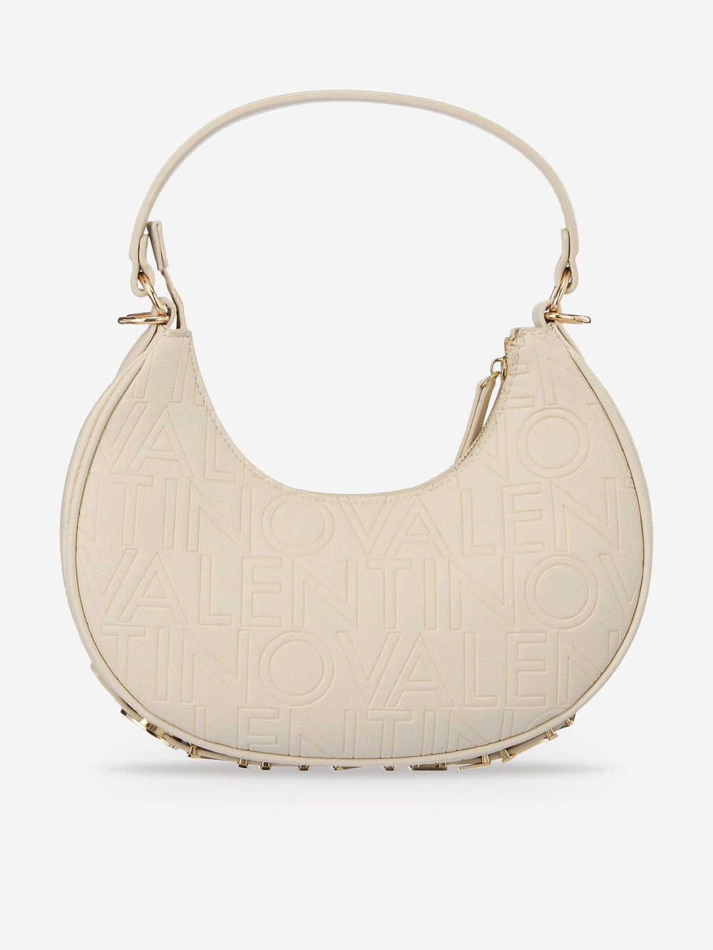 VALENTINO Shelby Hobo Bag in Beig & Gold