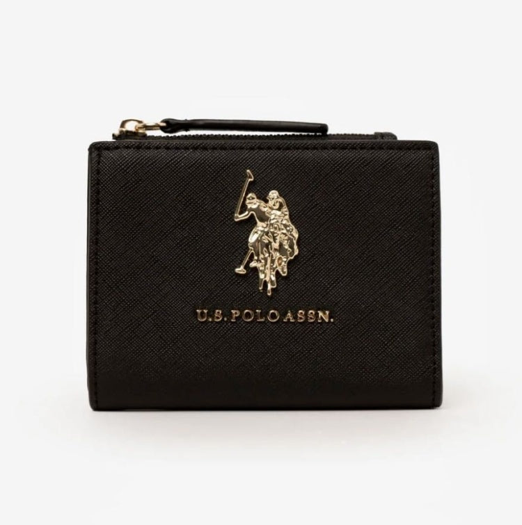 US POLO ASSN wallet canvas black
