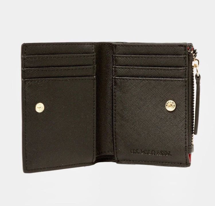 US POLO ASSN wallet canvas black