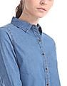 Regular Fit Washed Chambray Shirt