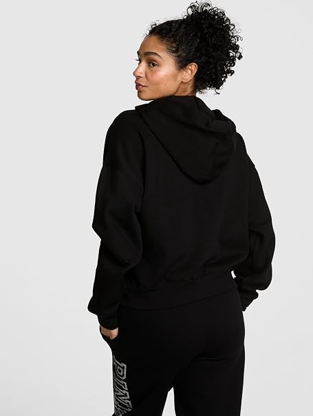 Victoria's Secret Womens Fashion-hoodies Ivy Fleece Campus Full-zip Hoodie