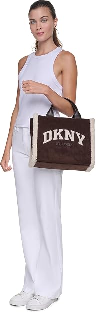 DKNY Women's Hadlee Medium Canvas Tote Tote
