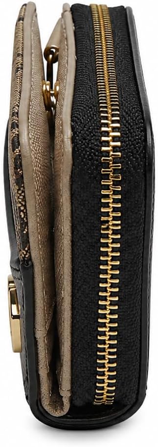 Juicy Couture Call it a Classic Bifold Wallet, Black Beige, Bifold