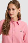 Women's White Long Sleeve Basic Shirt