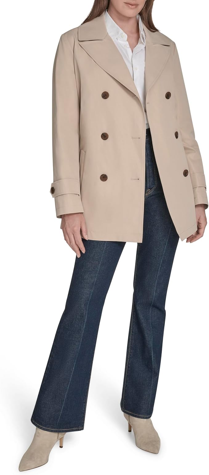 Tommy Hilfiger Belted Double Breasted Trench Coat