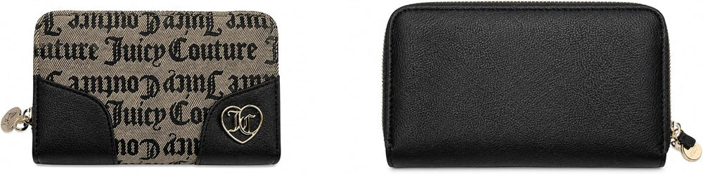 Juicy Couture Call it a Classic Bifold Wallet, Black Beige, Bifold