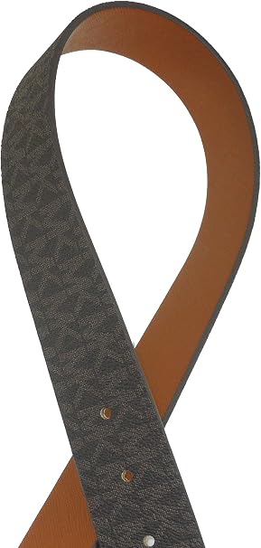 MICHAEL Michael Kors MK Signature Reversible Belt Monogram Logo Large, Brown