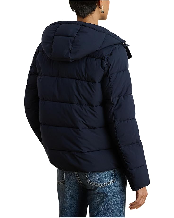 Ralph Lauren Womens Crested Short Puffer Poly Jacket