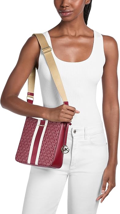 Michael Kors Jet Set Travel Signature Logo Messenger Bag