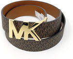 MICHAEL Michael Kors MK Signature Reversible Belt Monogram Logo Large, Brown