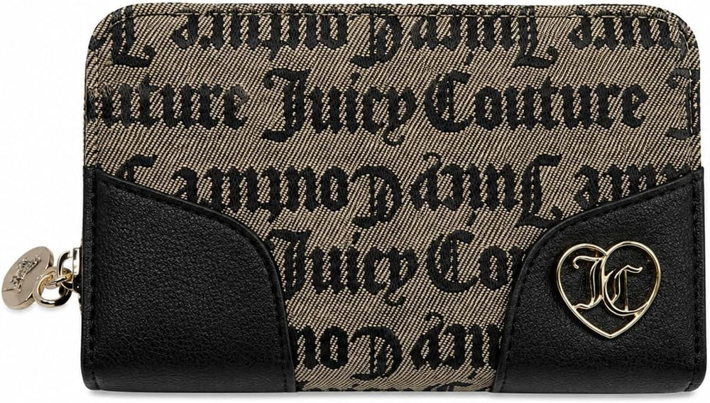 Juicy Couture Call it a Classic Bifold Wallet, Black Beige, Bifold