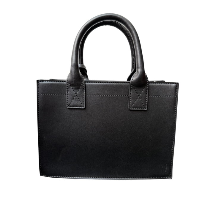True Religion Black Modern Edge Charm Tote Bag