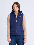 SIGNATURE STRIPE VEST WITH HOOD