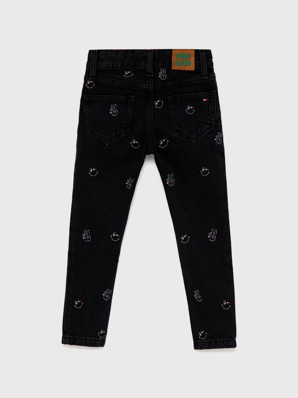 Tommy Hilfiger - Boys' Spencer Slim Tapered Embroidery Jeans