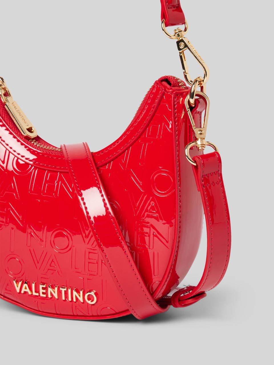 Valentino Geranium shoulder bag in red patent material