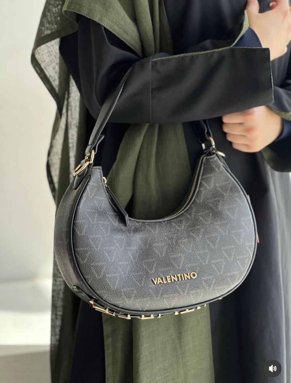 VALENTINO Shelby Hobo Bag in Black