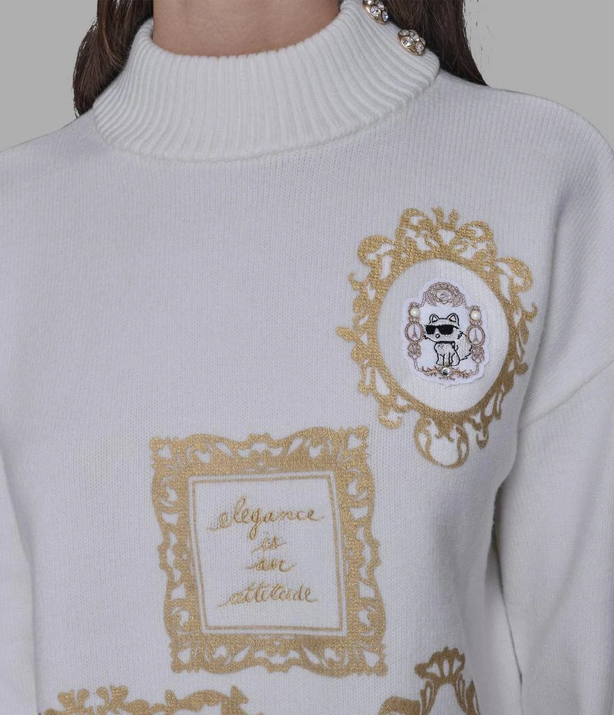 Karl Lagerfeld Paris KARL AND CHOUPETTE FRAME SWEATER