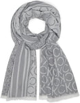 Calvin Klein Women's Ck Logo With Border Scarf
