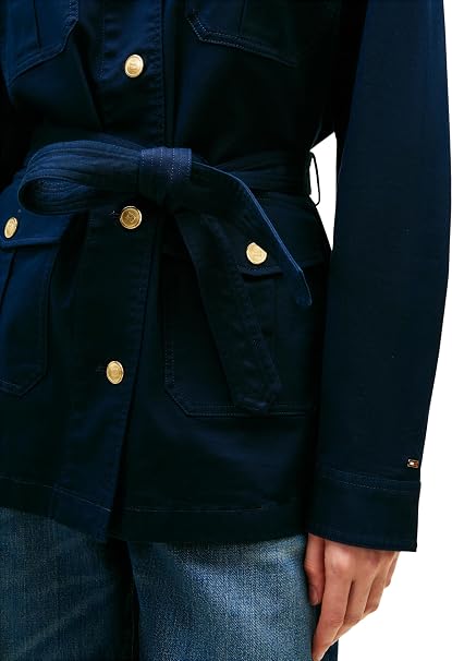 Tommy Hilfiger Women's Cotton Gold Button Field Jacket