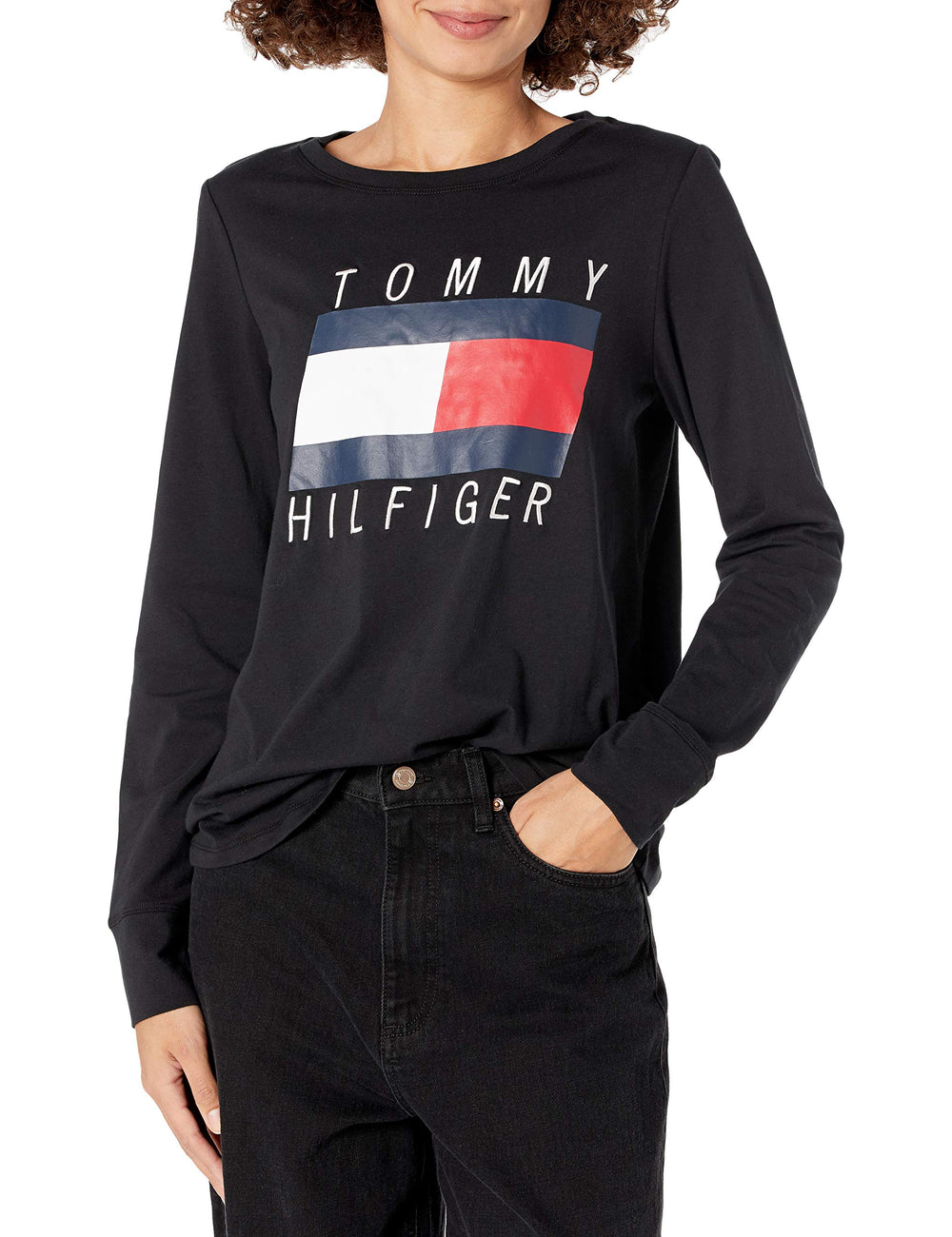 Tommy Hilfiger Women's Long Sleeve Tommy Logo Shirt