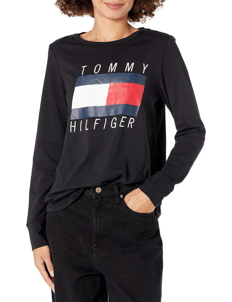 Tommy Hilfiger Women's Long Sleeve Tommy Logo Shirt