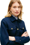 Tommy Hilfiger Women's Cotton Gold Button Field Jacket