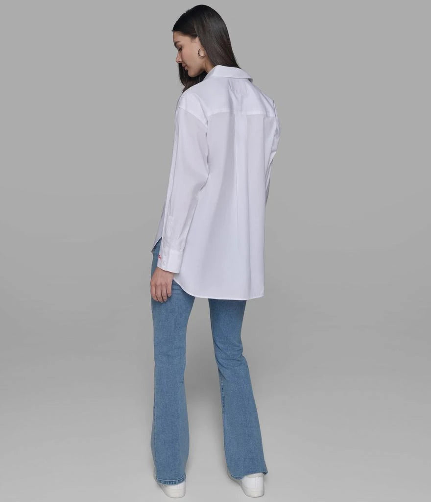 Karl Lagerfeld Paris CHOUPETTE IN PARIS POPLIN SHIRT