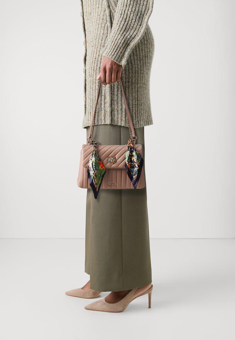 ALDO Tetney Quilted Crossbody Bag in Beig