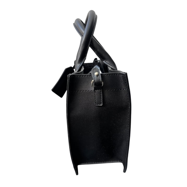 True Religion Black Modern Edge Charm Tote Bag