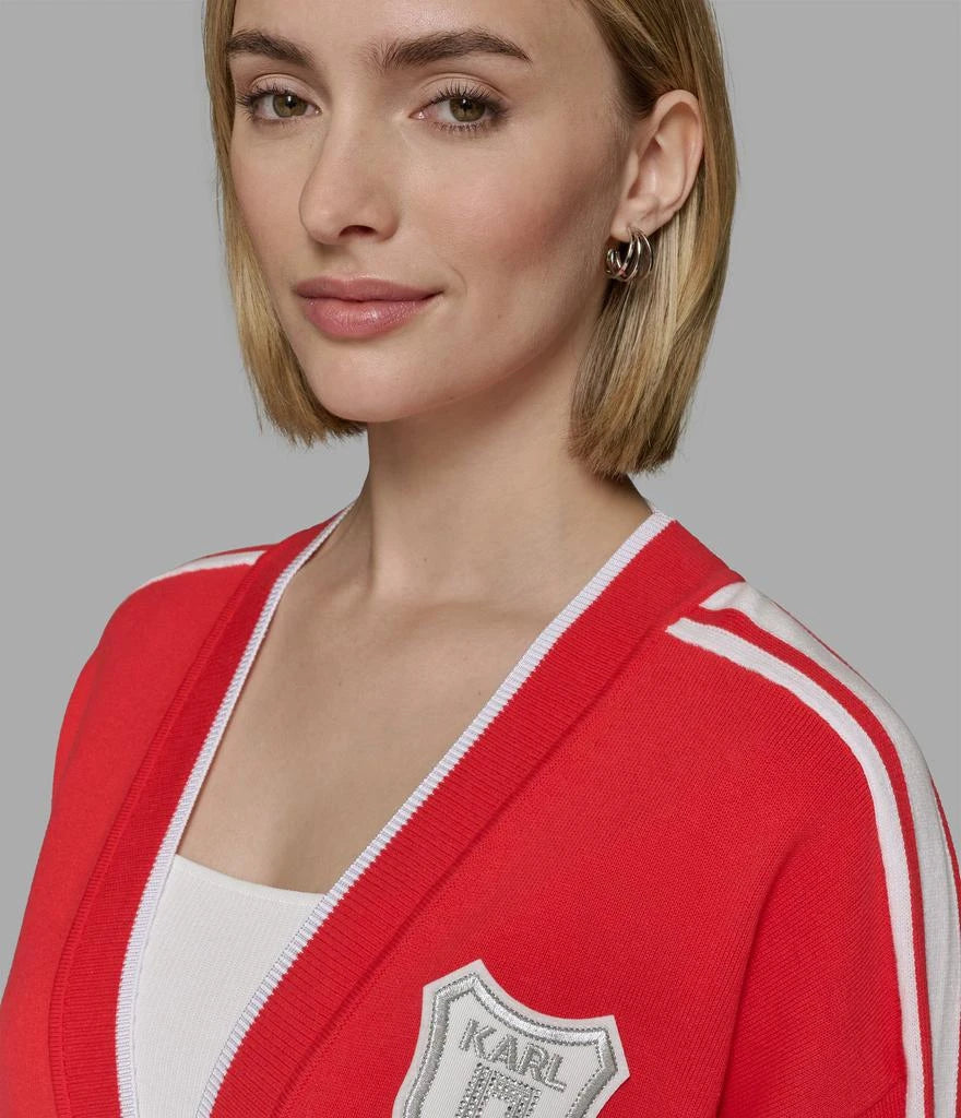 KARL LAGERFELD Varsity Cardigan