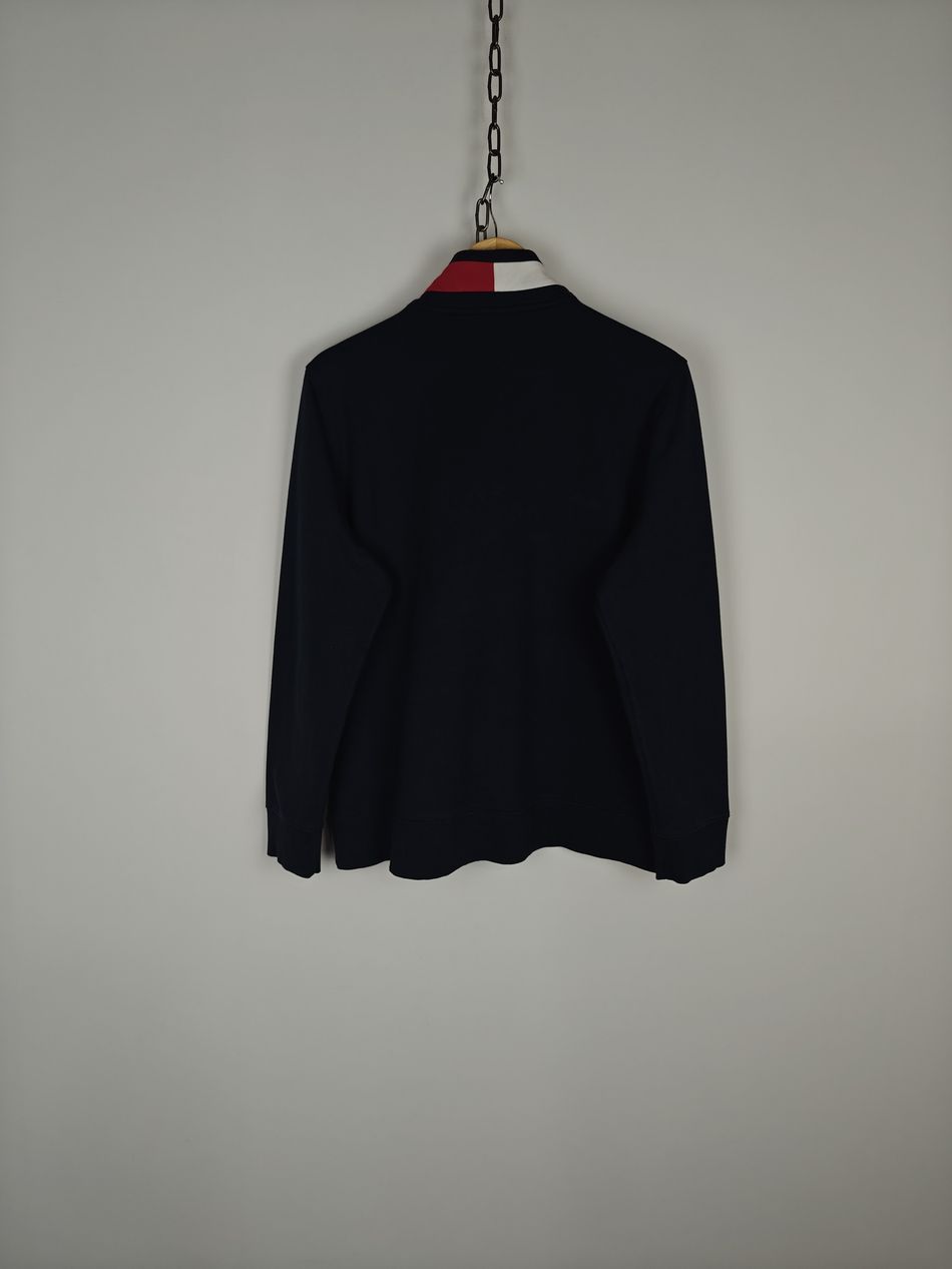 Logo Mock Turtleneck Half-Zip Sweatshirt