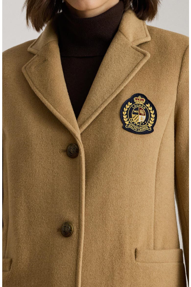Ralph Lauren Logo Patch Wool Blend Jacket