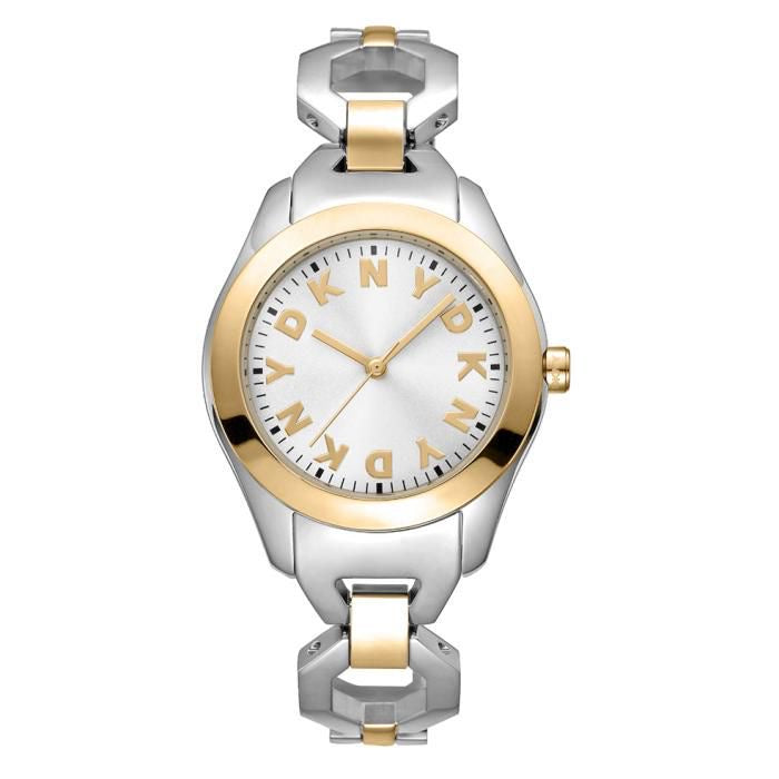 DKNY Women's watch Astoria Midi, two-tone (silver/gold) DK1L074M0045