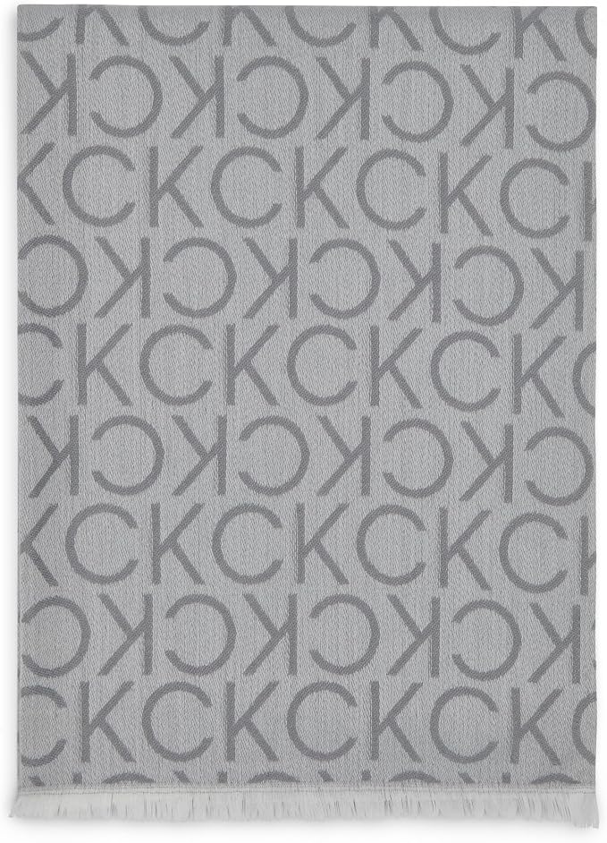 Calvin Klein Women's Ck Logo With Border Scarf