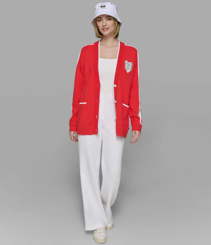 KARL LAGERFELD Varsity Cardigan