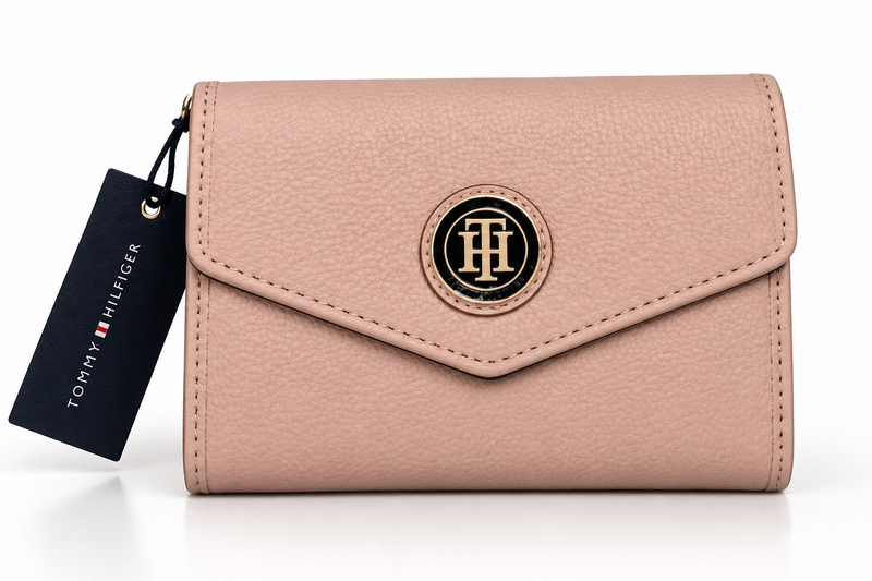 Tommy Hilfiger Women's Flap Wallet – Blush Pink