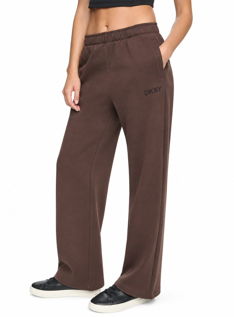 DKNY Women's Relaxed Lounge Pants / Sweatpants (Dark Brown)