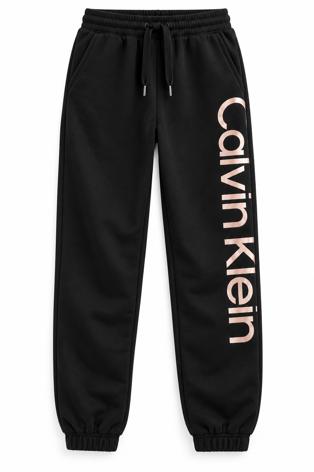 Calvin Klein Black Logo Sweatpants - Large