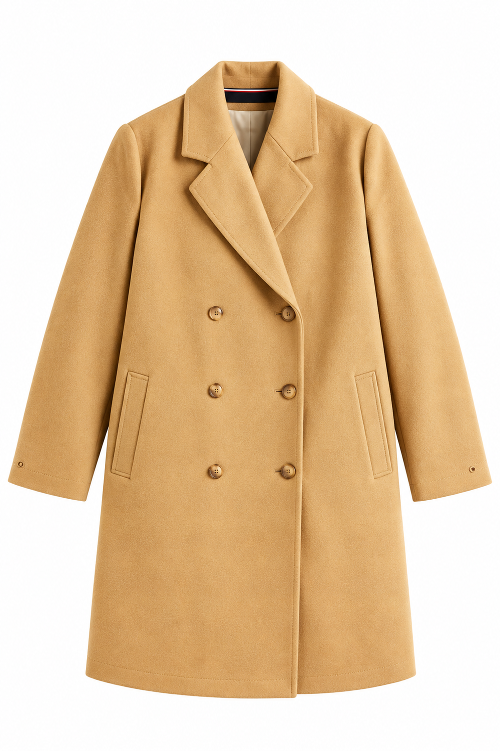 Wool-Blend Double-Breasted Coat