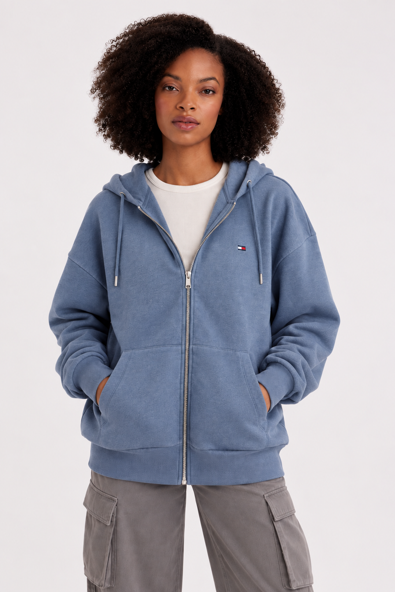Tommy Hilfiger TH Essentials Hoodie in Cotton-blend Image 4 Tommy Hilfiger Follow TH Essentials Hoodie in Cotton-blend