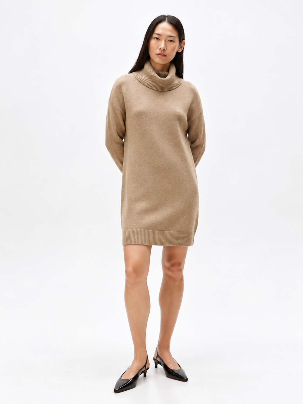Turtleneck Sweater Dress