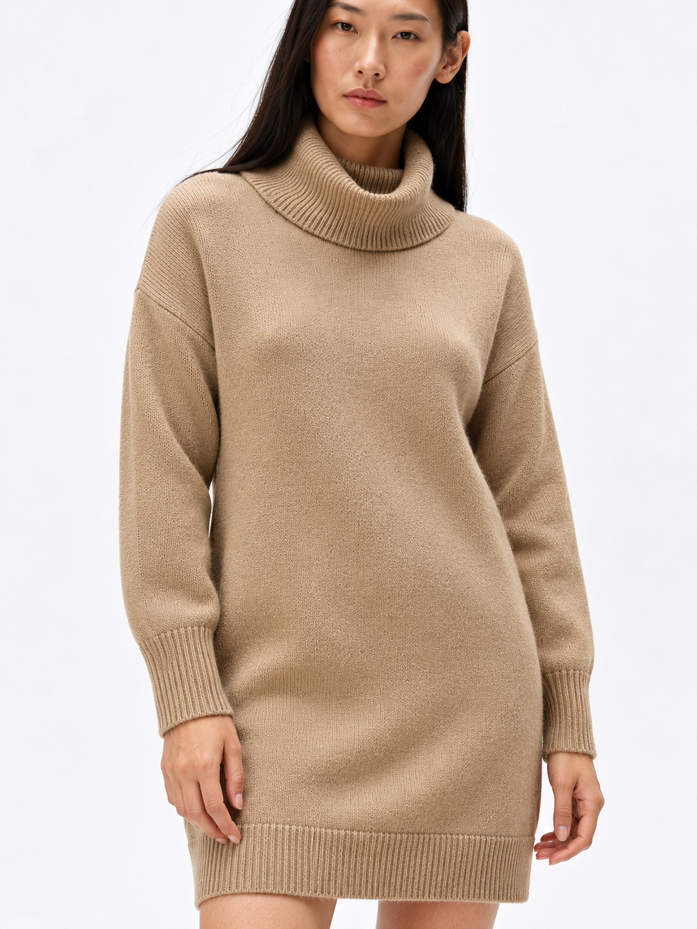 Turtleneck Sweater Dress