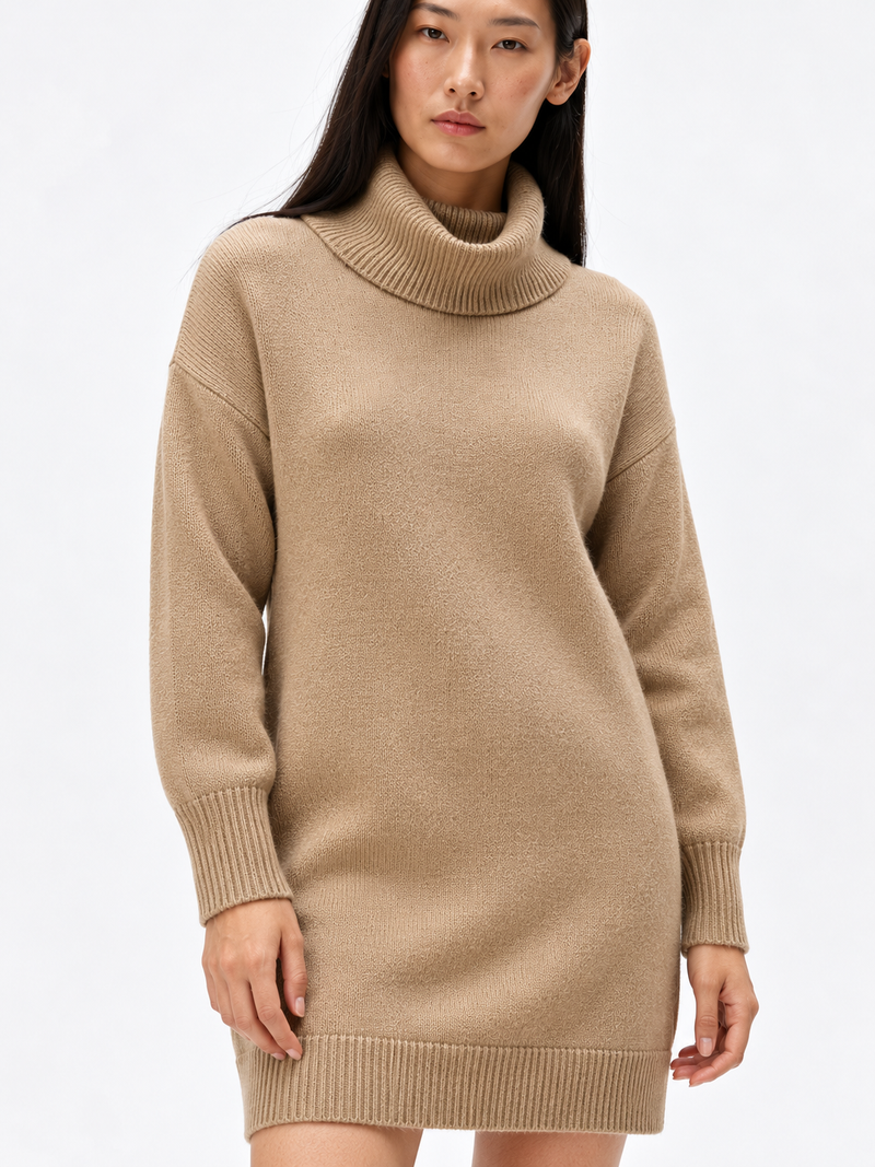 Turtleneck Sweater Dress