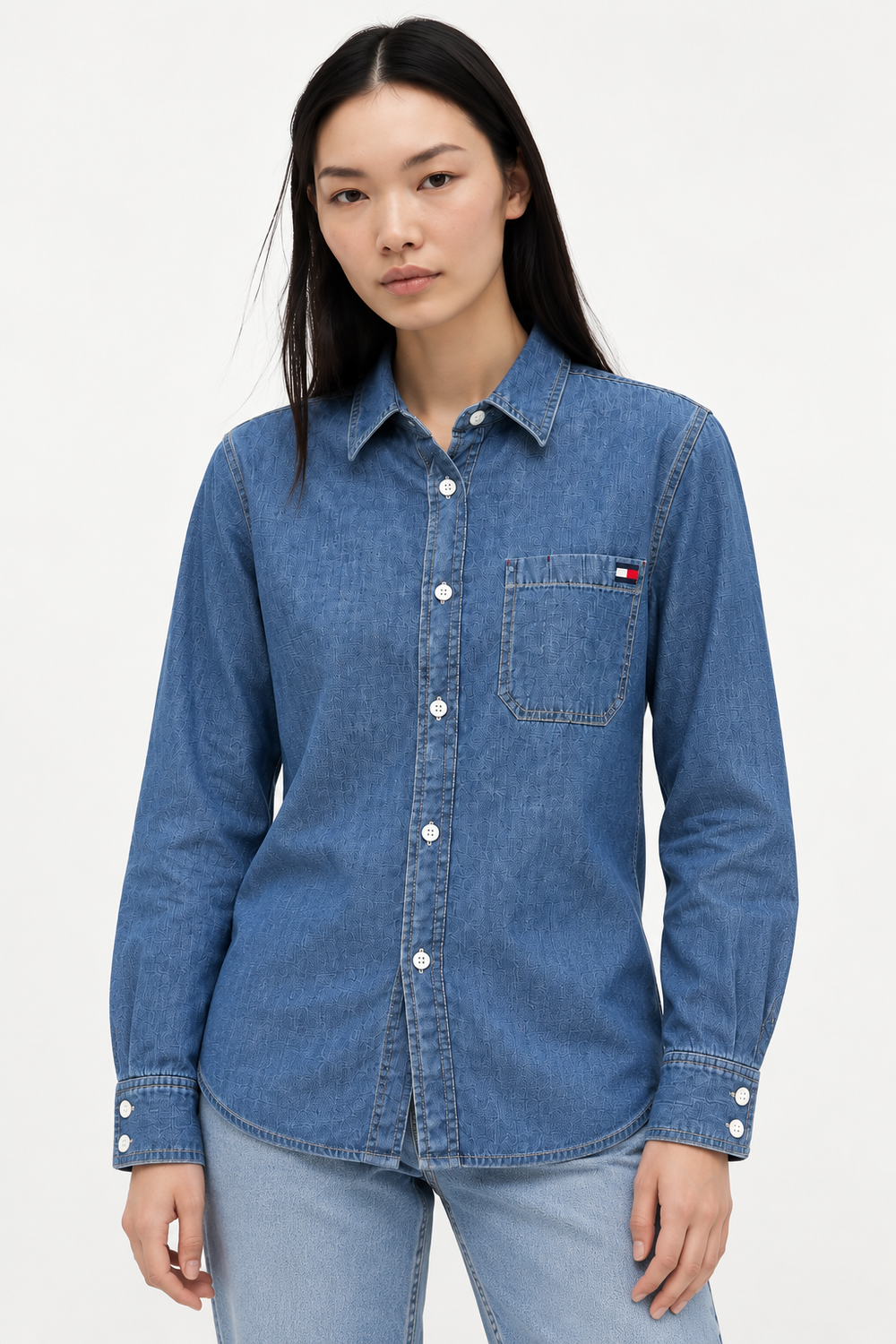 Tommy Hilfiger Long-Sleeve Denim Shirt