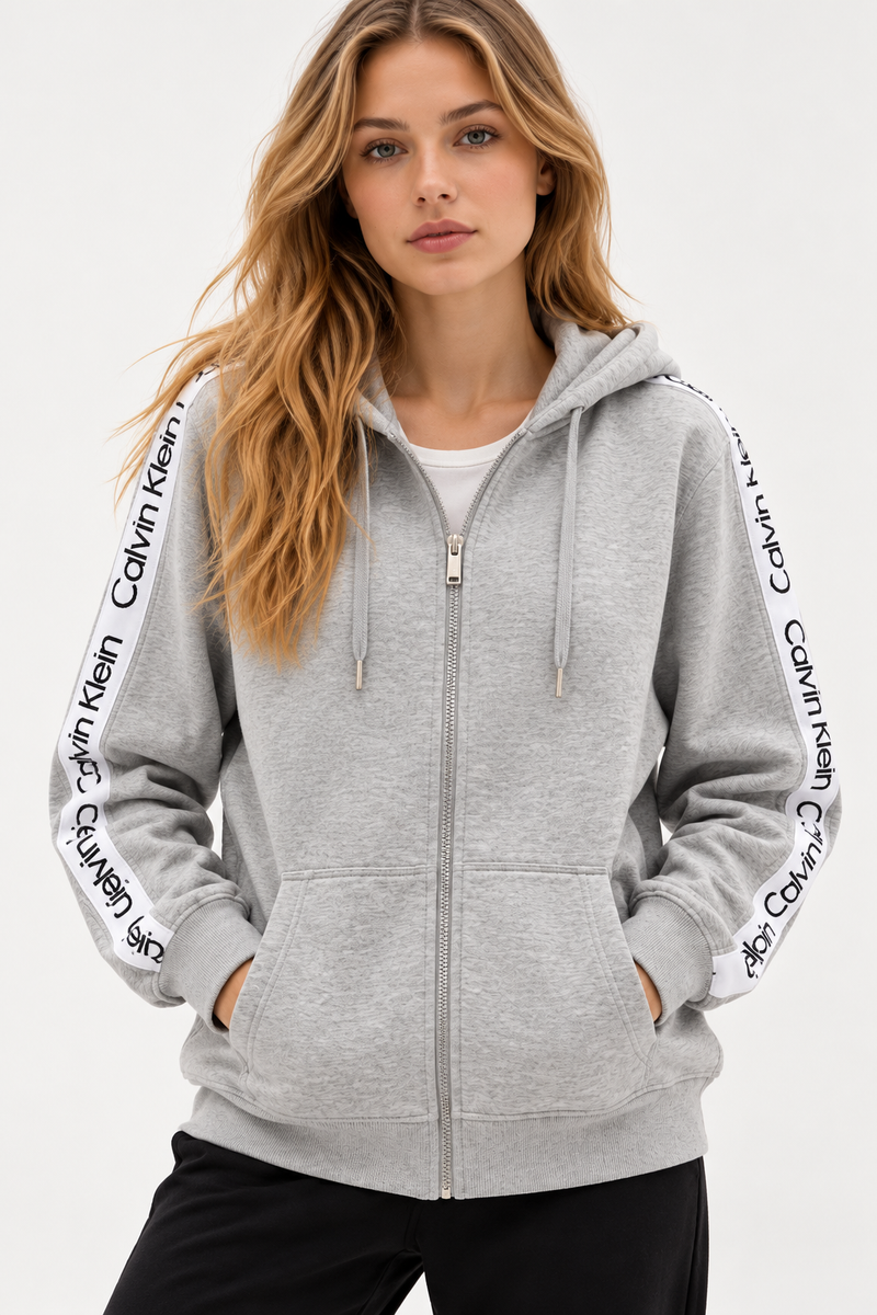 Calvin Klein Performance Logo Tape Full-Zip Hoodie