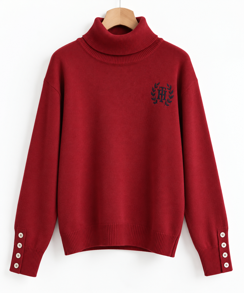 Tommy Hilfiger Embroidered Crest Hooded Sweater / Sweatshirt