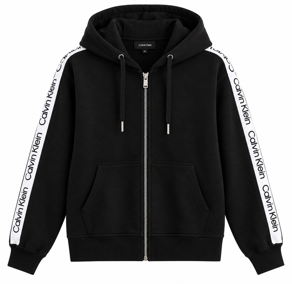 Calvin Klein Performance Logo Tape Full-Zip Hoodie