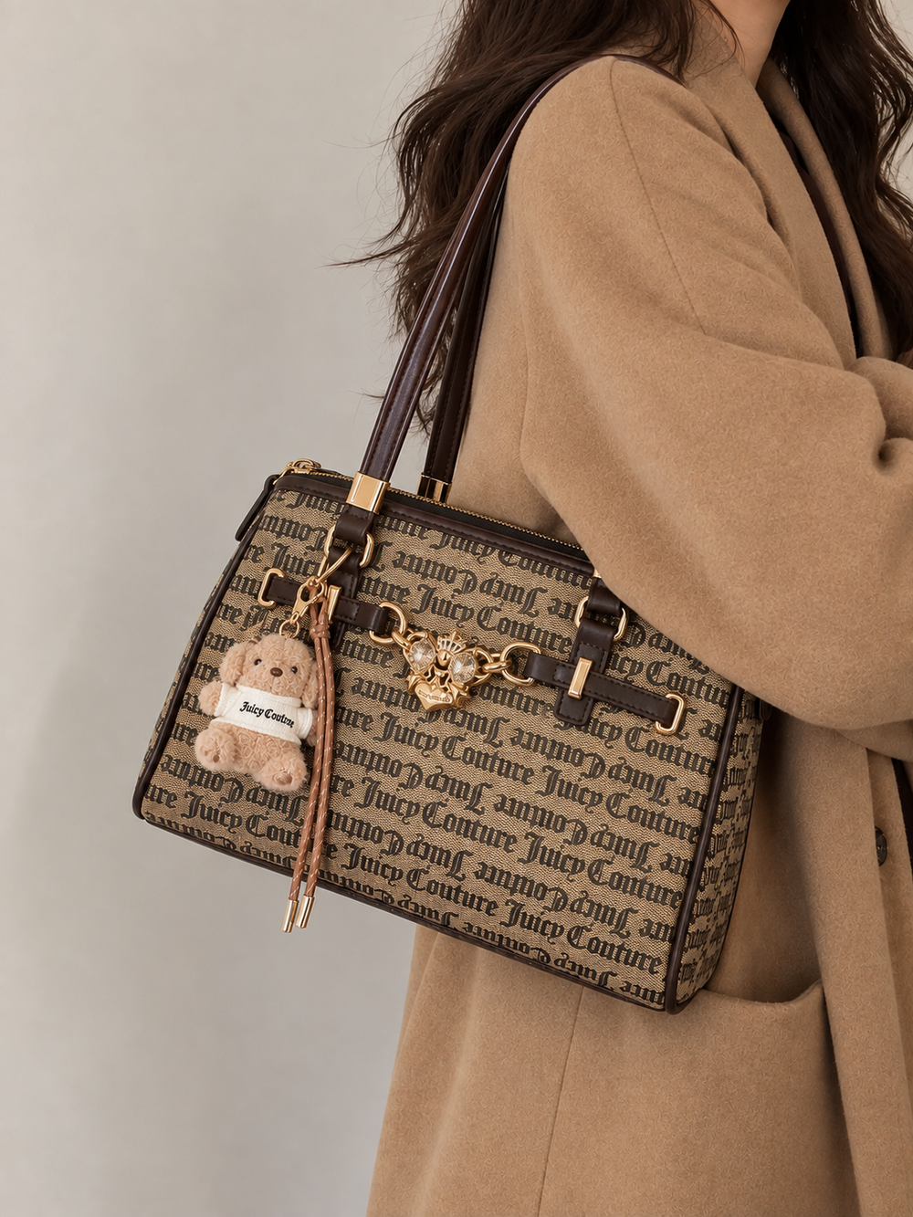 Juicy Couture Script Logo Satchel Bag