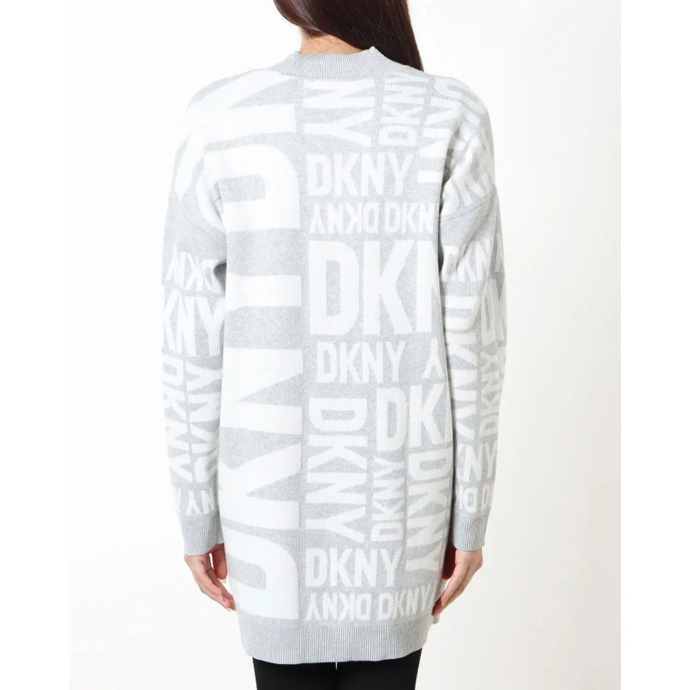 DKNY Women's Collarless Open-Front Long-Sleeve Cardigan